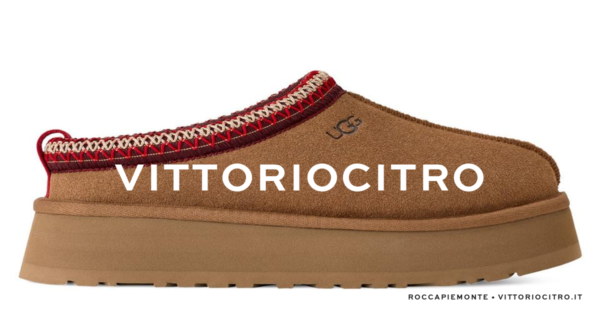 UGG Tazz II Plateau chestnut in montone, il sabot platform dell'autunno 2026