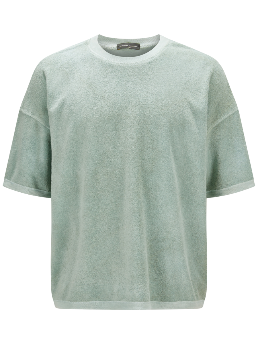 Girocollo mc spugna nuvoloso-T-shirt-Roberto Collina-Vittorio Citro Boutique