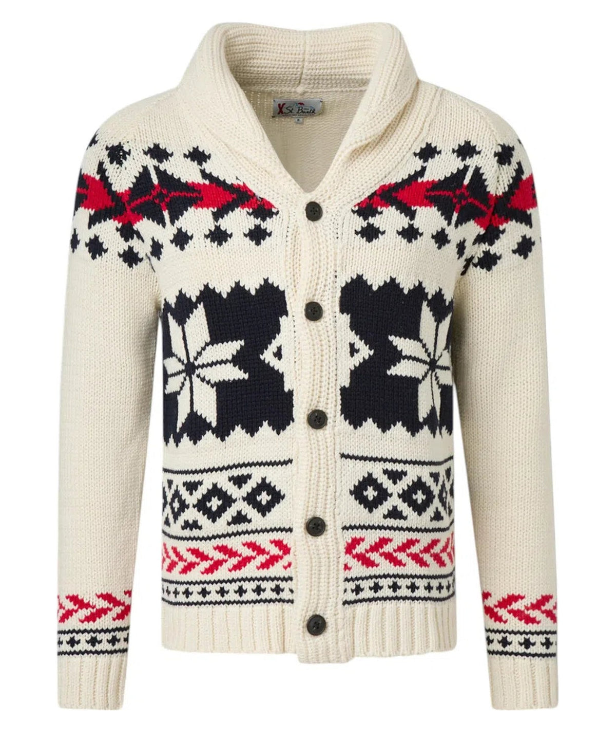 Cardigan Nordic aztec-Mc2 Saint Barth-Maglieria-Vittorio Citro Boutique