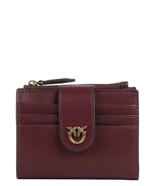 Petit portefeuille en cuir avec logo Love Birds
