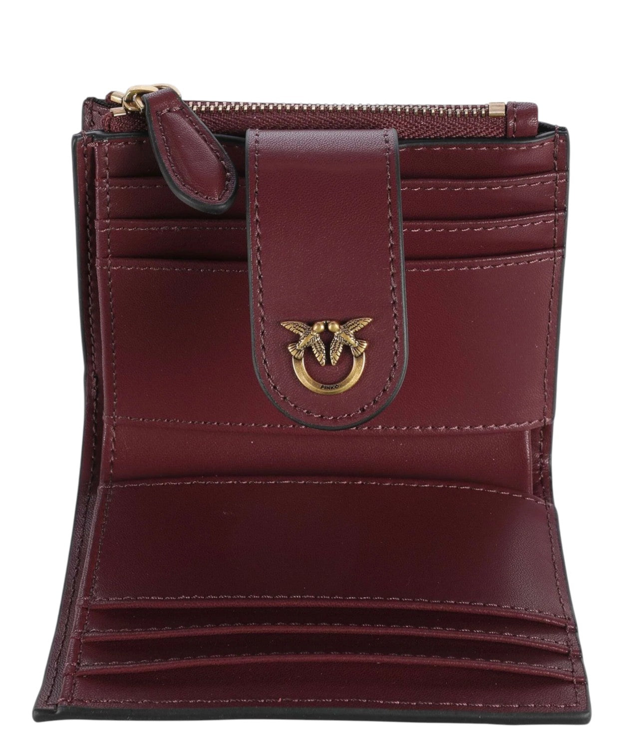 Petit portefeuille en cuir avec logo Love Birds
