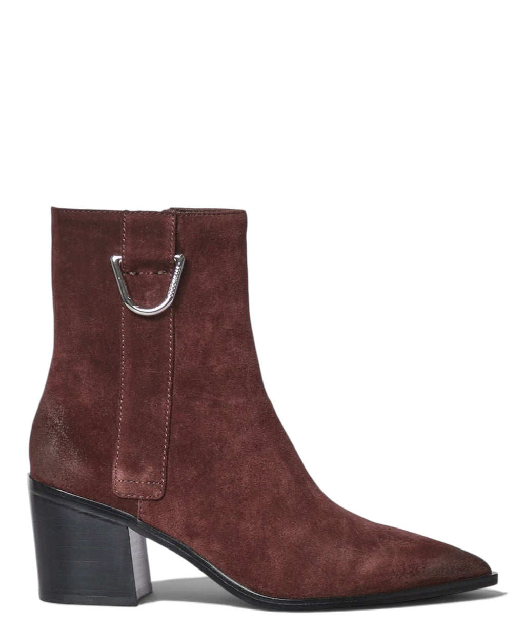 Bottines Coccinelle style camperos en daim avec talon de 7 cm