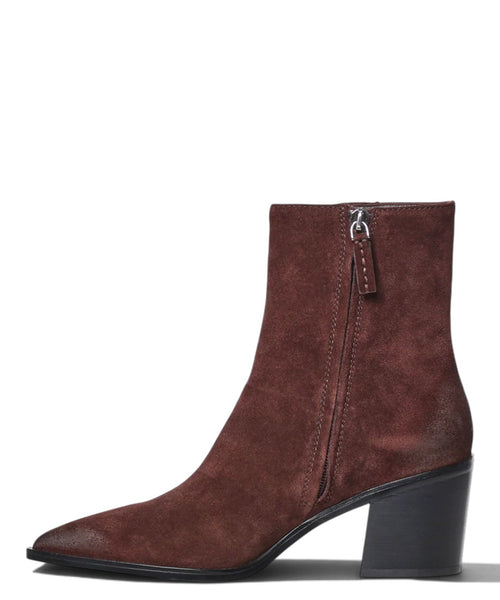 Bottines Coccinelle style camperos en daim avec talon de 7 cm