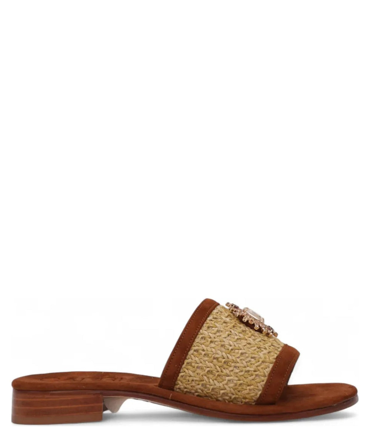 Pantofolina Caprese in Raffia Intrecciata-Capri Vittorio Citro-Ciabatte-Vittorio Citro Boutique