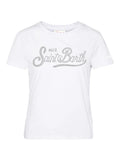 T-shirt femme MC2 Saint Barth avec logo en strass