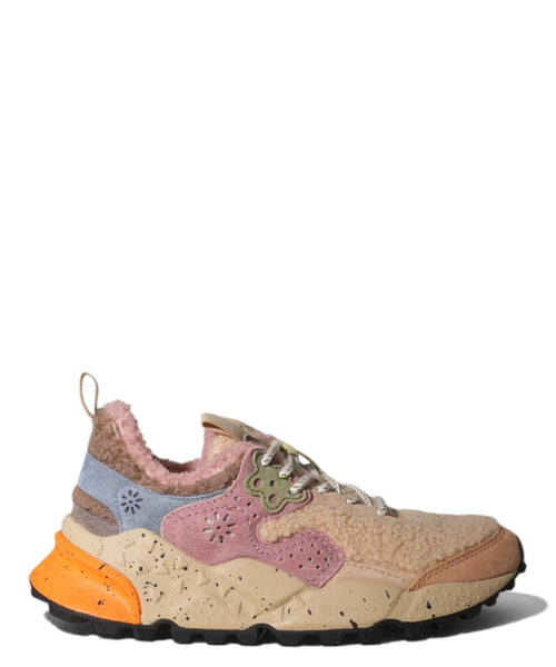 Sneakers Flower Mountain Kotetsu con Inserti in Teddy