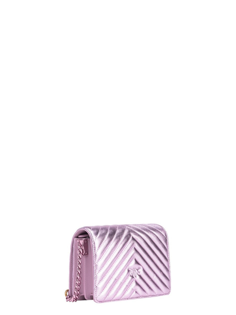 Mini Love Bag Click Metal Chevron-Pinko-Borse a spalla-Vittorio Citro Boutique