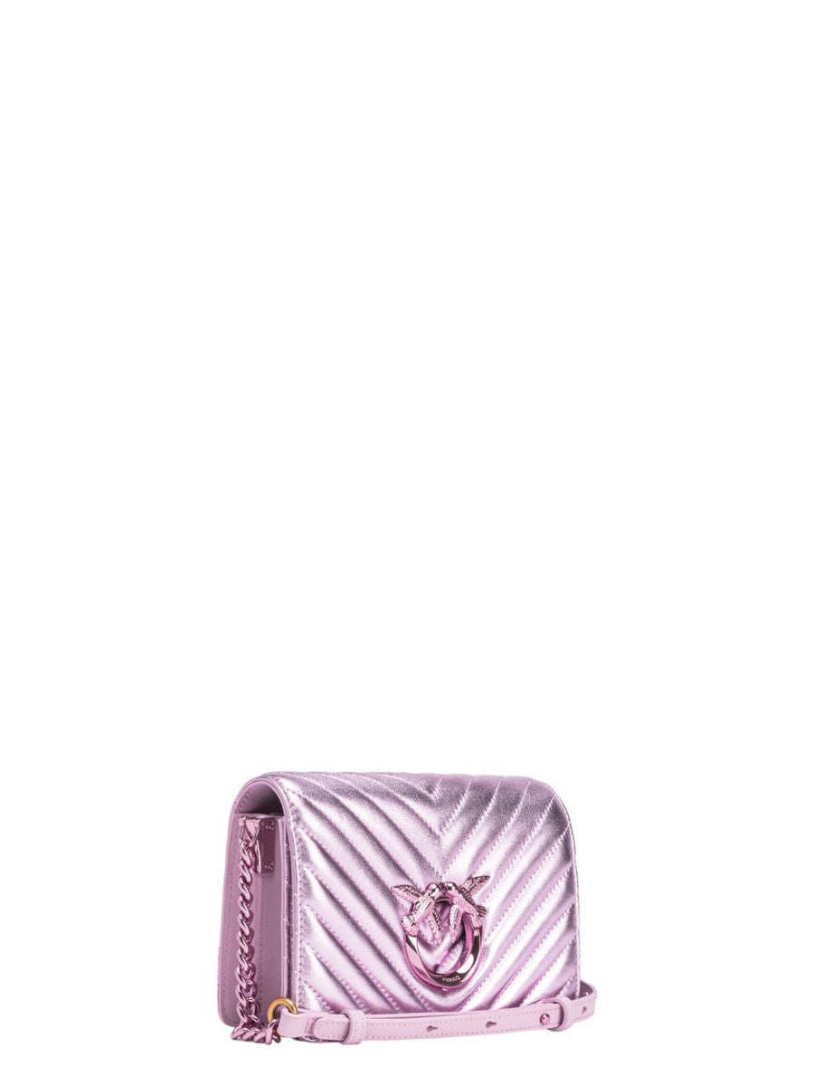 Mini Love Bag Click Metal Chevron-Pinko-Borse a spalla-Vittorio Citro Boutique