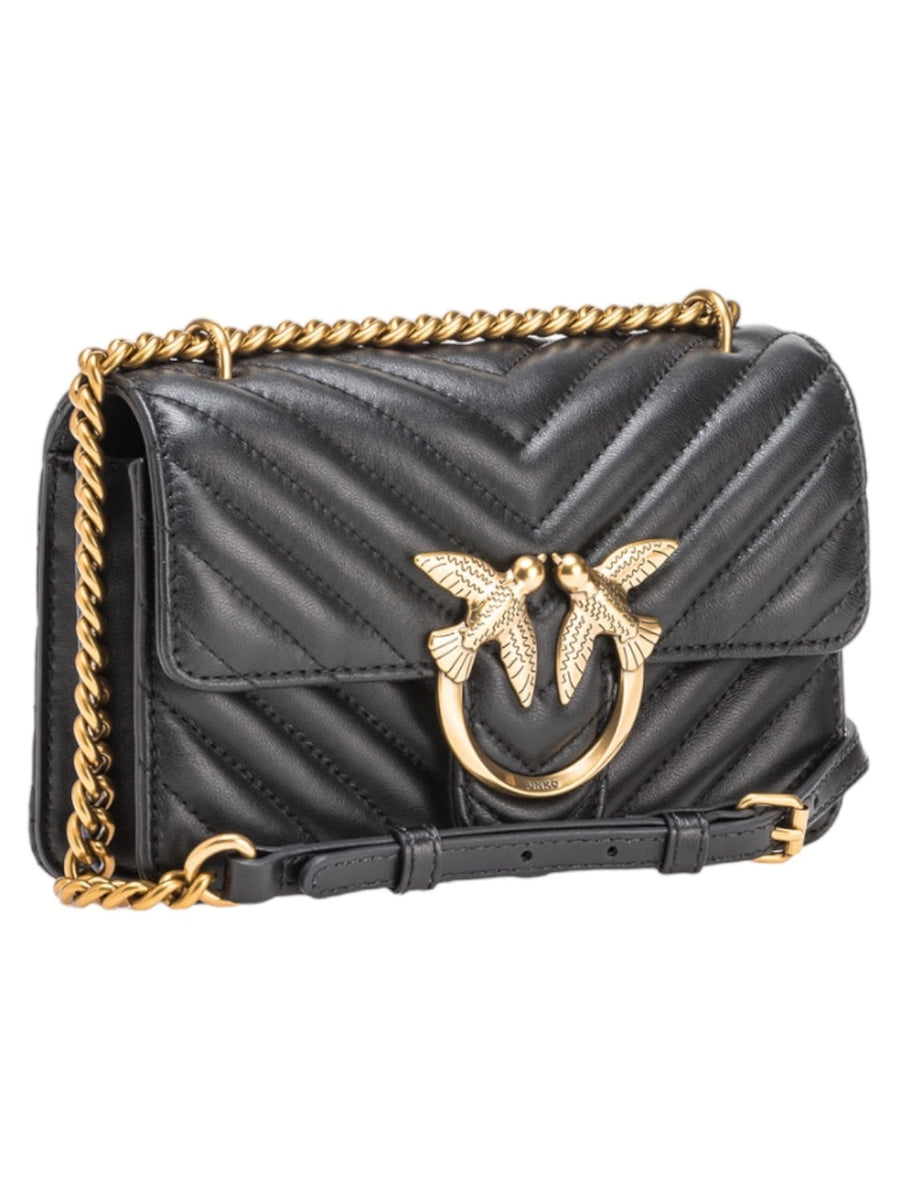Mini love bag one chevron-Pinko-Borse a spalla-Vittorio Citro Boutique