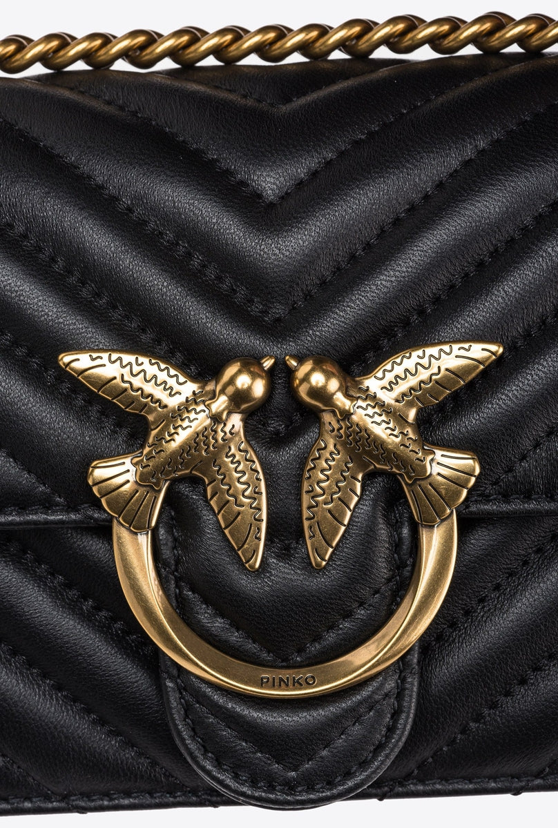 Mini love bag one chevron-Pinko-Borse a spalla-Vittorio Citro Boutique