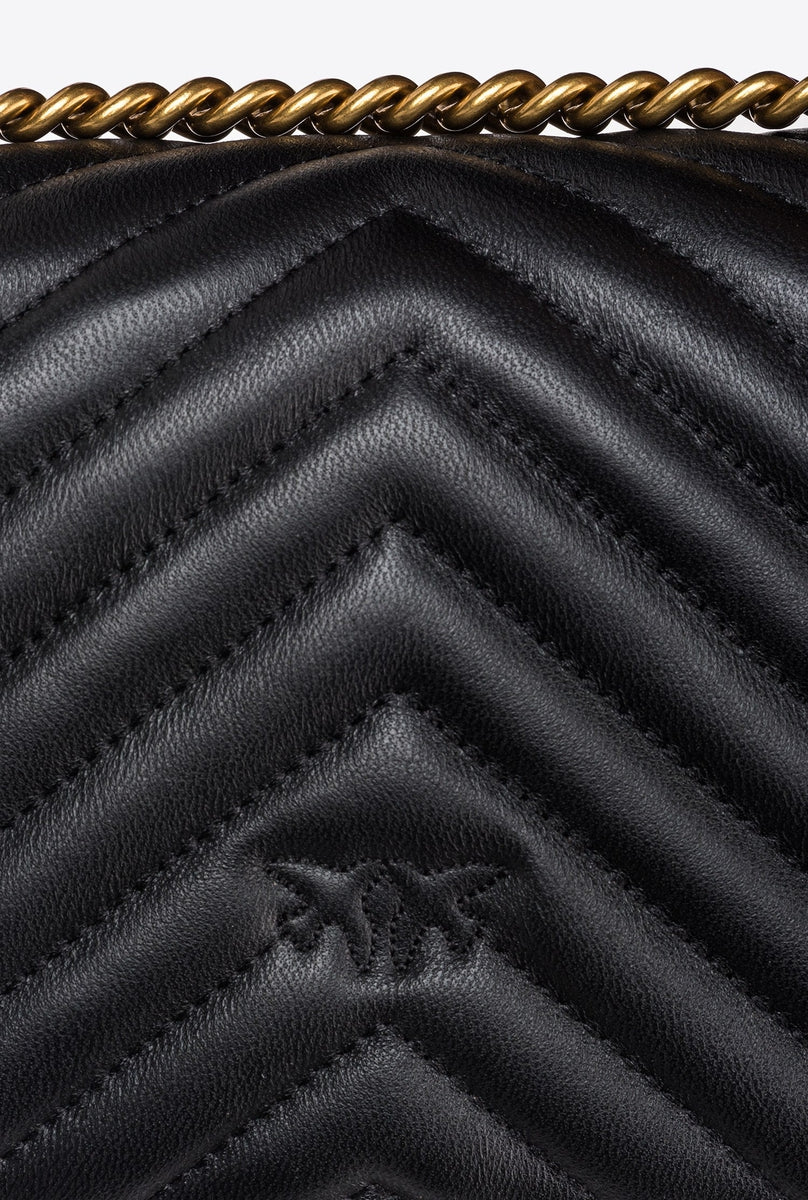 Mini love bag one chevron-Pinko-Borse a spalla-Vittorio Citro Boutique