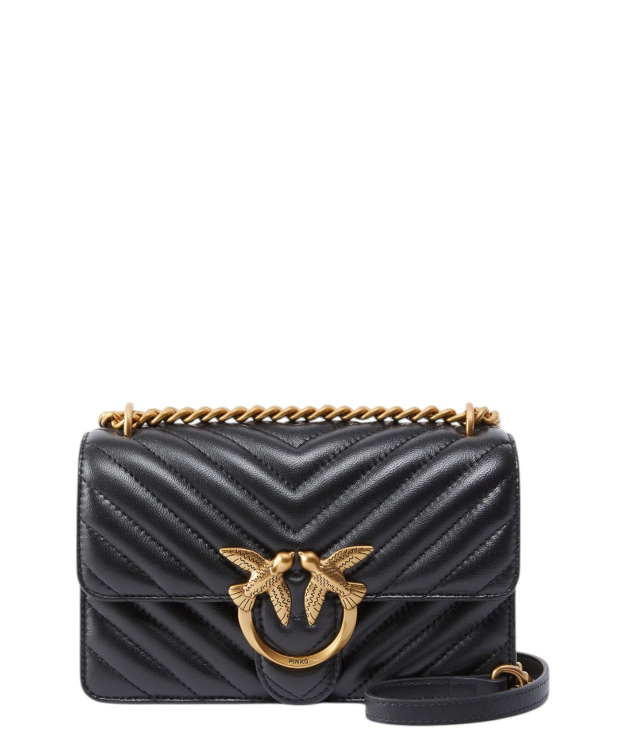Borsa Pinko Love One Mini Chevron in nappa