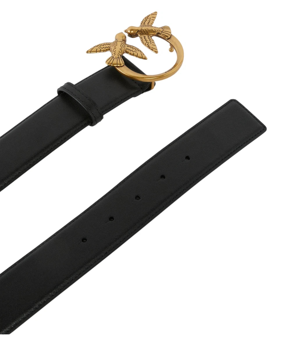 Cintura alta love birds in pelle h4-Pinko-Cinture-Vittorio Citro Boutique