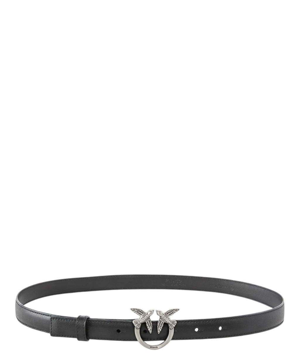 Ceinture Fine Love Birds en Cuir