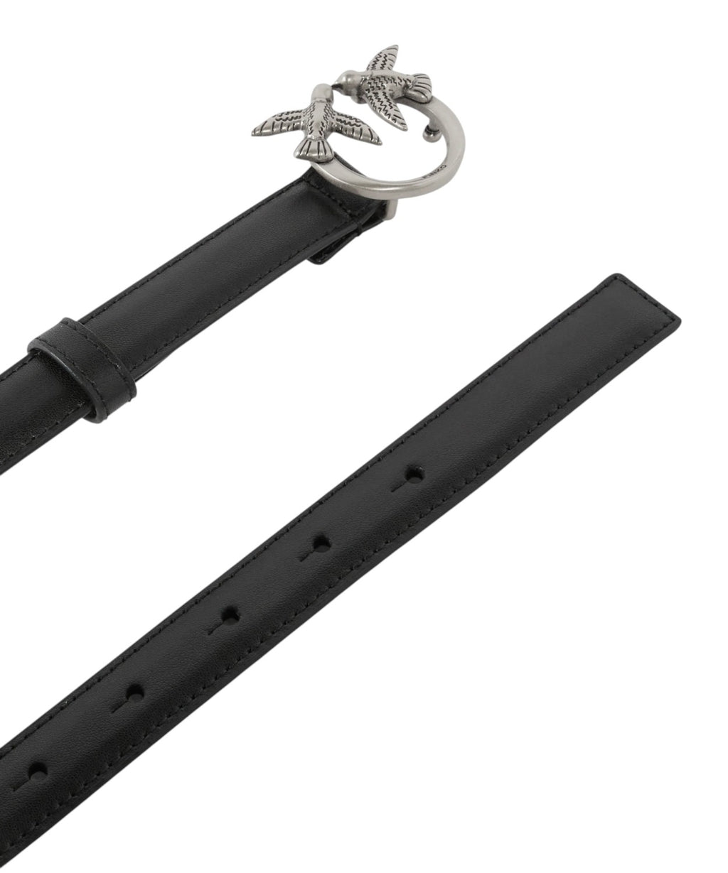 Ceinture Fine Love Birds en Cuir