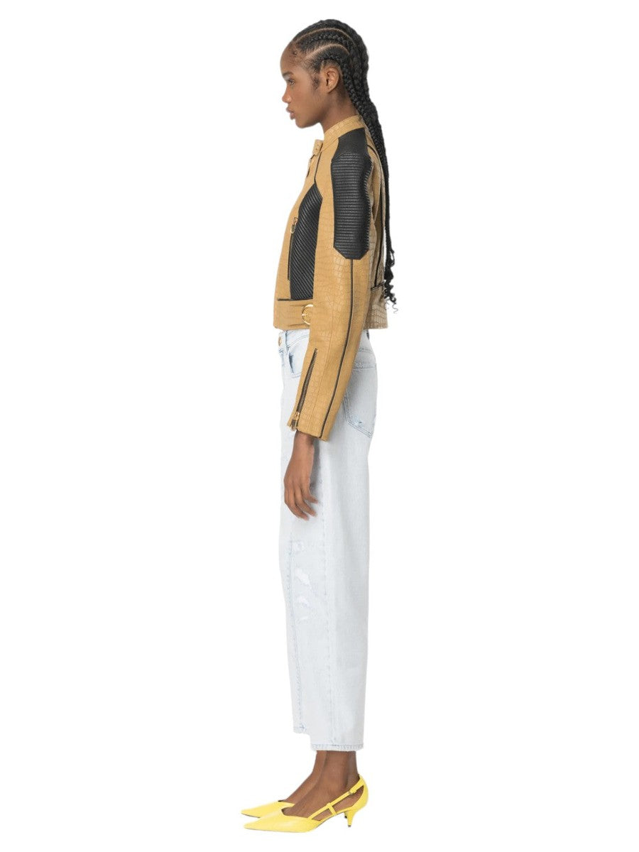 Jeans Maddie Mom-Fit Chiari con Strappi-Pinko-Jeans-Vittorio Citro Boutique