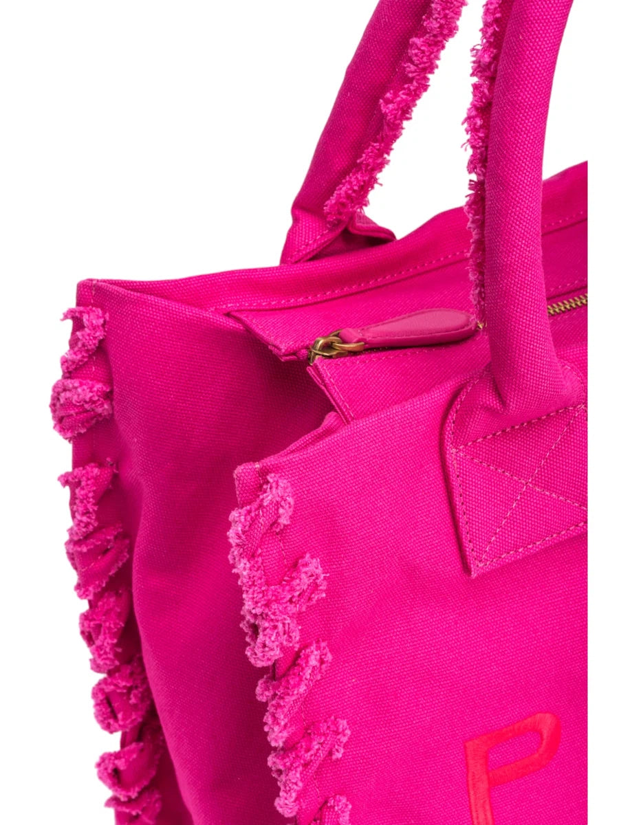 Beach Shopper PINKO in Canvas Riciclato-Pinko-Borse shopping-Vittorio Citro Boutique