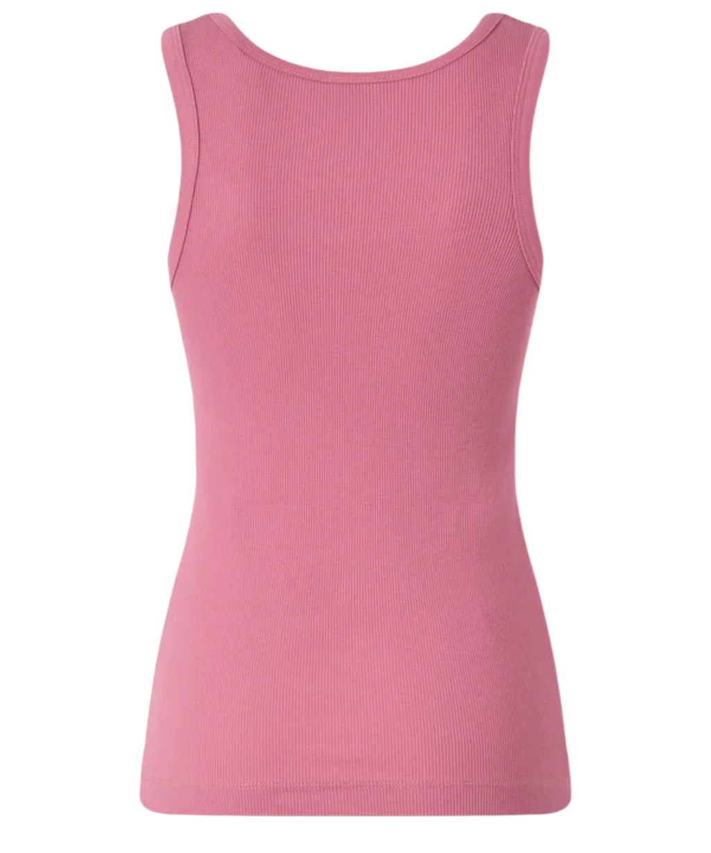 Débardeur PINKO Calcolatore en coton stretch avec logo Love Birds