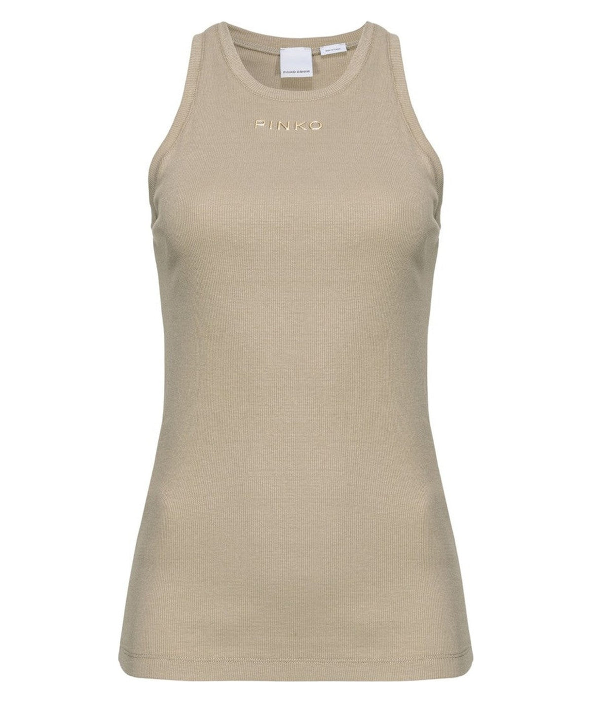 Canottiera a costine Distinto-Top-Pinko-Vittorio Citro Boutique