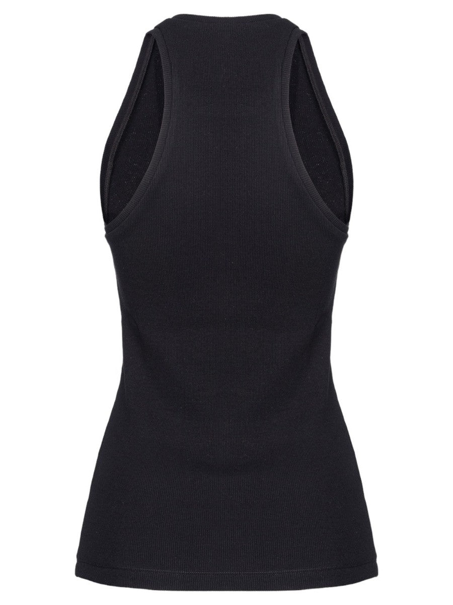 Canottiera a costine Distinto-Pinko-Top-Vittorio Citro Boutique