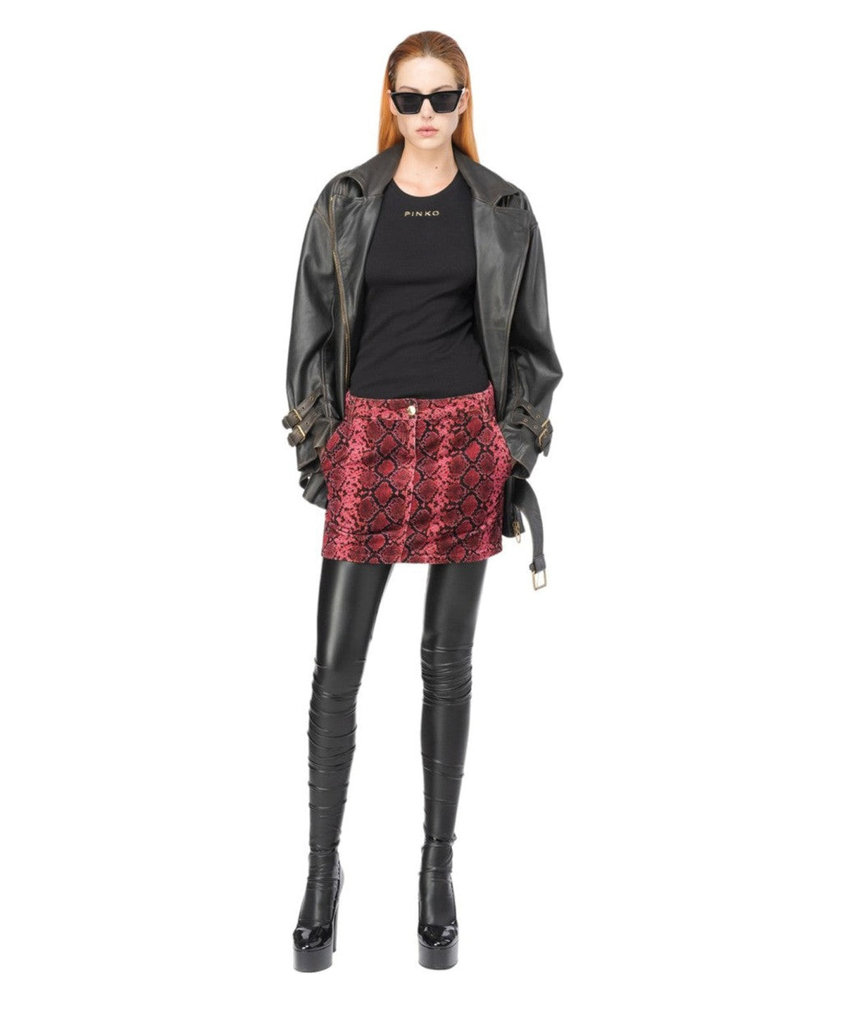 Canottiera a costine Distinto-Pinko-Top-Vittorio Citro Boutique