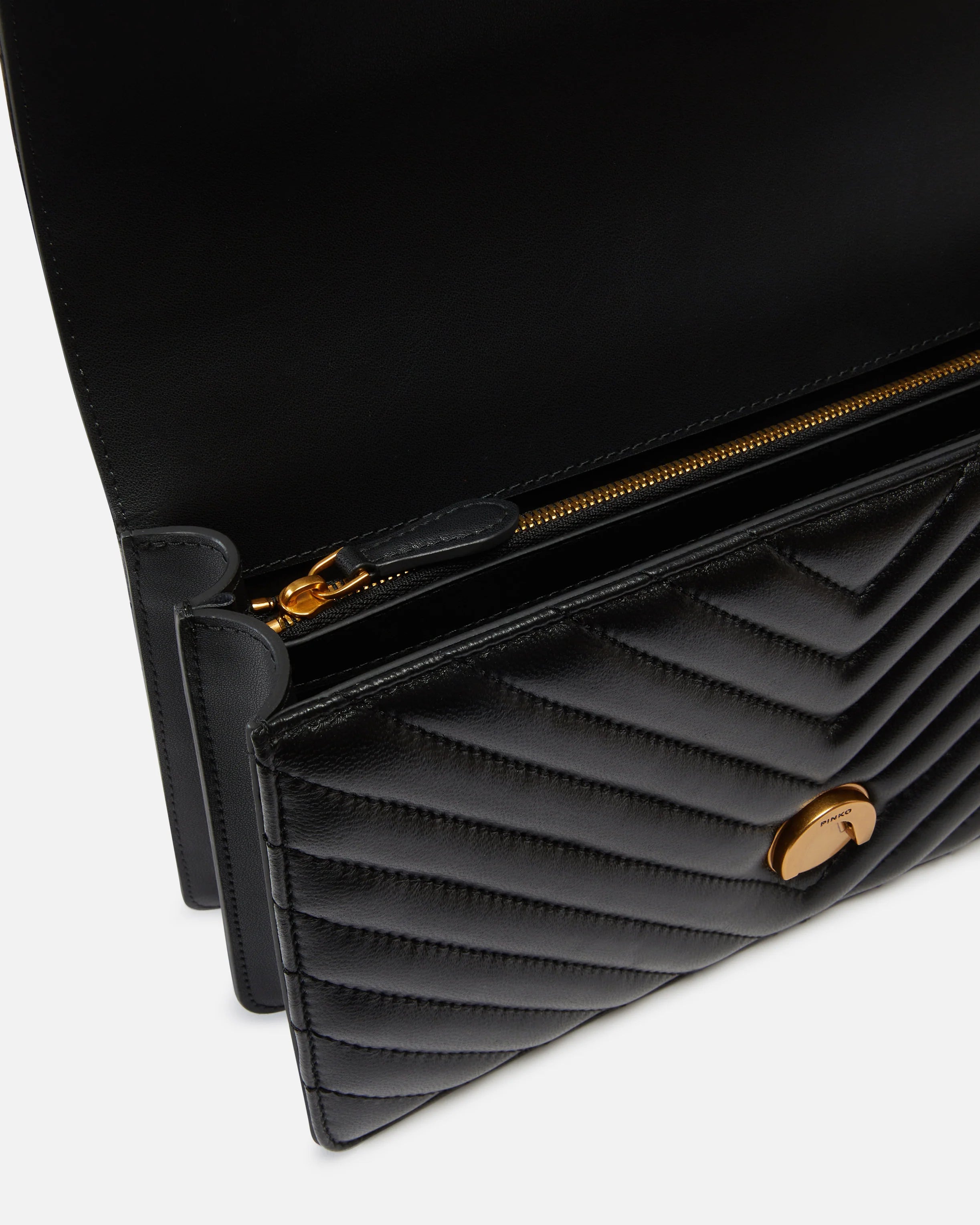 Sac Love en nappa matelassé chevron