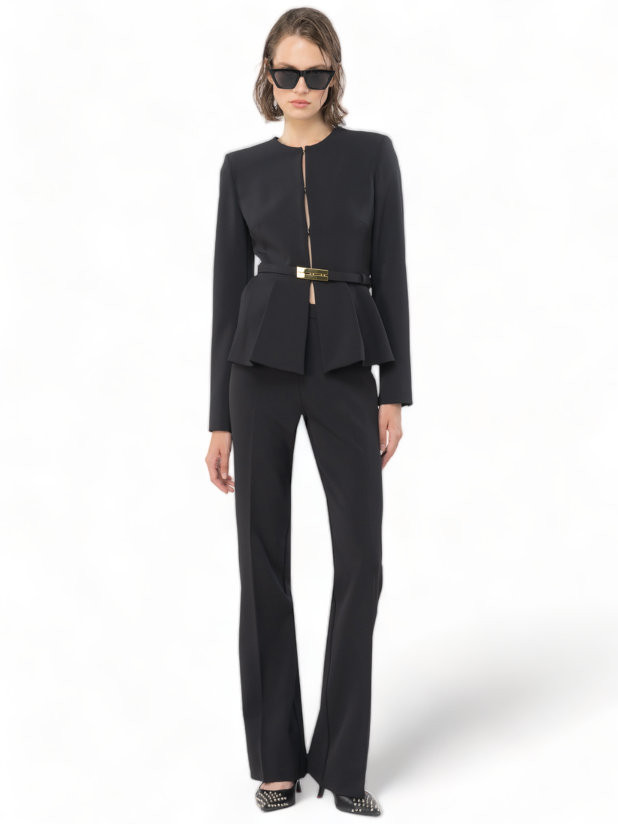 Megnone blazer elegante con cintura in crepe-Pinko-Giacche-Vittorio Citro Boutique