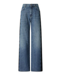 Jeans Pinko Wide Leg con Banda in Pizzo