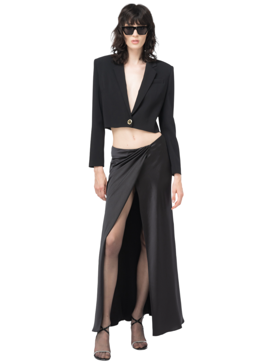 Conversione gonna elegante in raso-Pinko-Gonne-Vittorio Citro Boutique