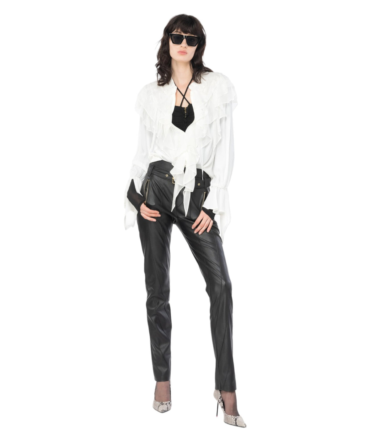 Raggio camicia con volants-Pinko-Camicie-Vittorio Citro Boutique