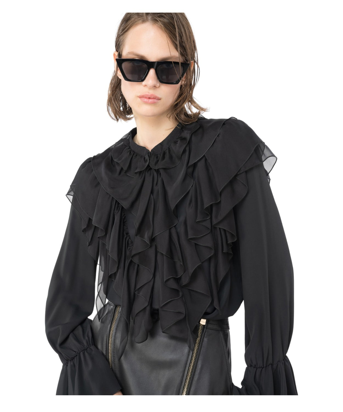 Raggio camicia con volants-Pinko-Camicie-Vittorio Citro Boutique