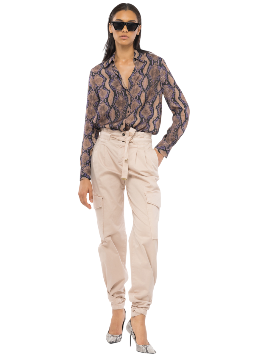 Coperto Pantalone in raso stetch-Pinko-Pantaloni-Vittorio Citro Boutique