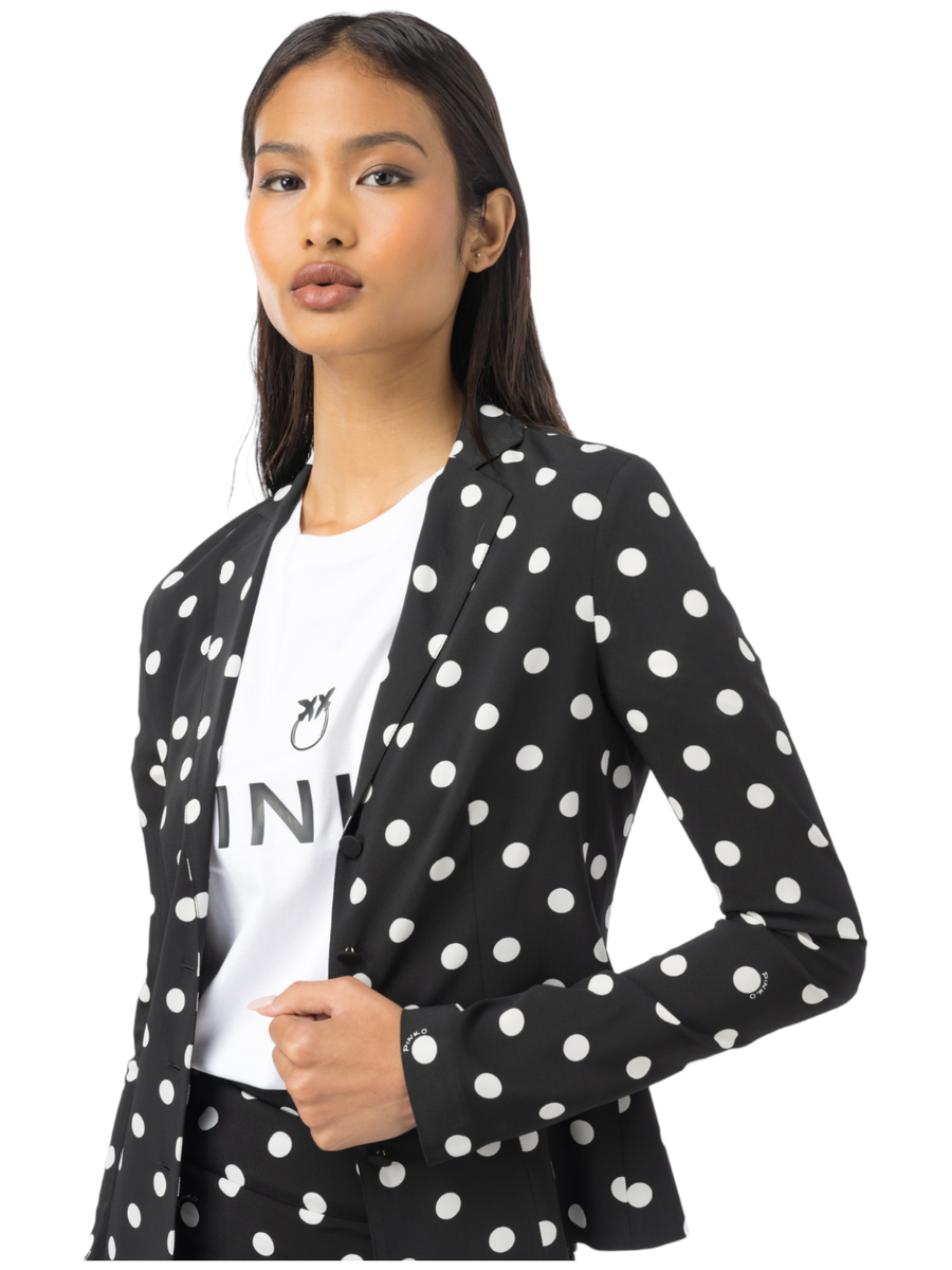 Flusso giacca aderente a pois-Pinko-Giacche-Vittorio Citro Boutique