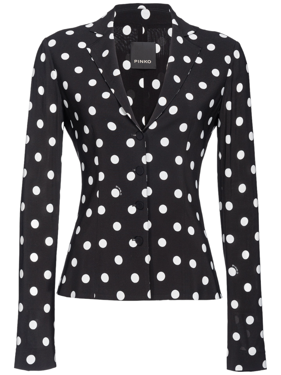 Flusso giacca aderente a pois-Pinko-Giacche-Vittorio Citro Boutique