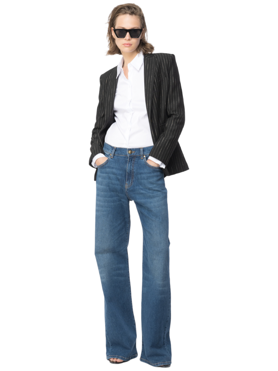 Dory camicia sfiancata in popeline-Pinko-Camicie-Vittorio Citro Boutique