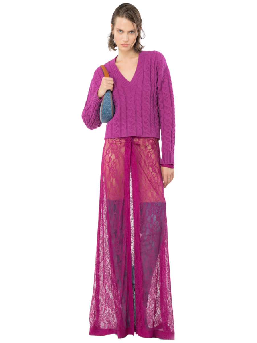 Cervo maglioncino a trecce-Pinko-Maglieria-Vittorio Citro Boutique