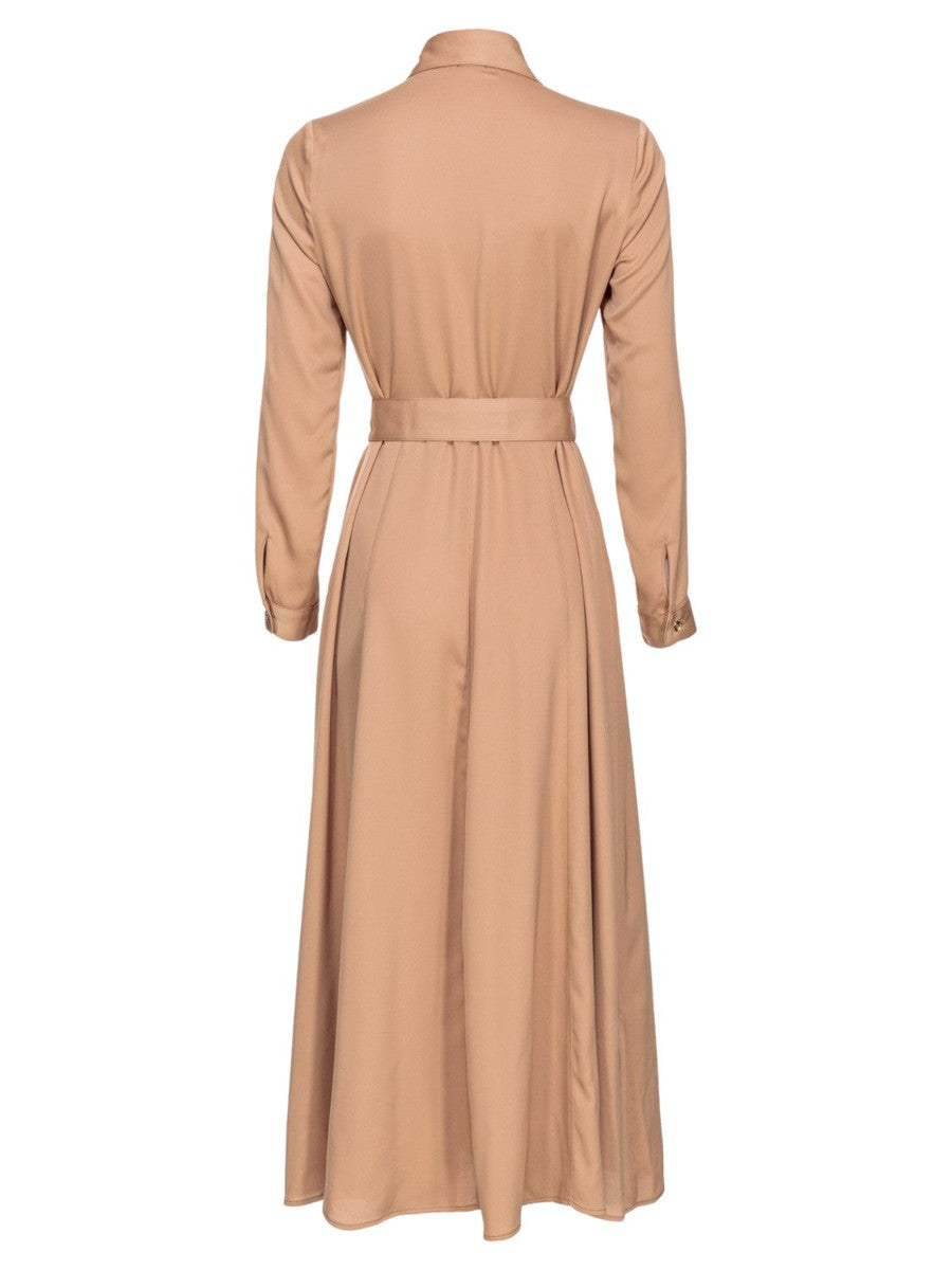 Abito Amimone Chemisier Satin Matte-Pinko-Abiti-Vittorio Citro Boutique