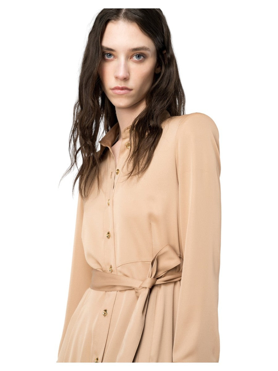 Abito Amimone Chemisier Satin Matte-Pinko-Abiti-Vittorio Citro Boutique