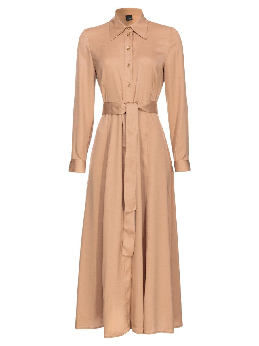 Abito Amimone Chemisier Satin Matte-Pinko-Abiti-Vittorio Citro Boutique