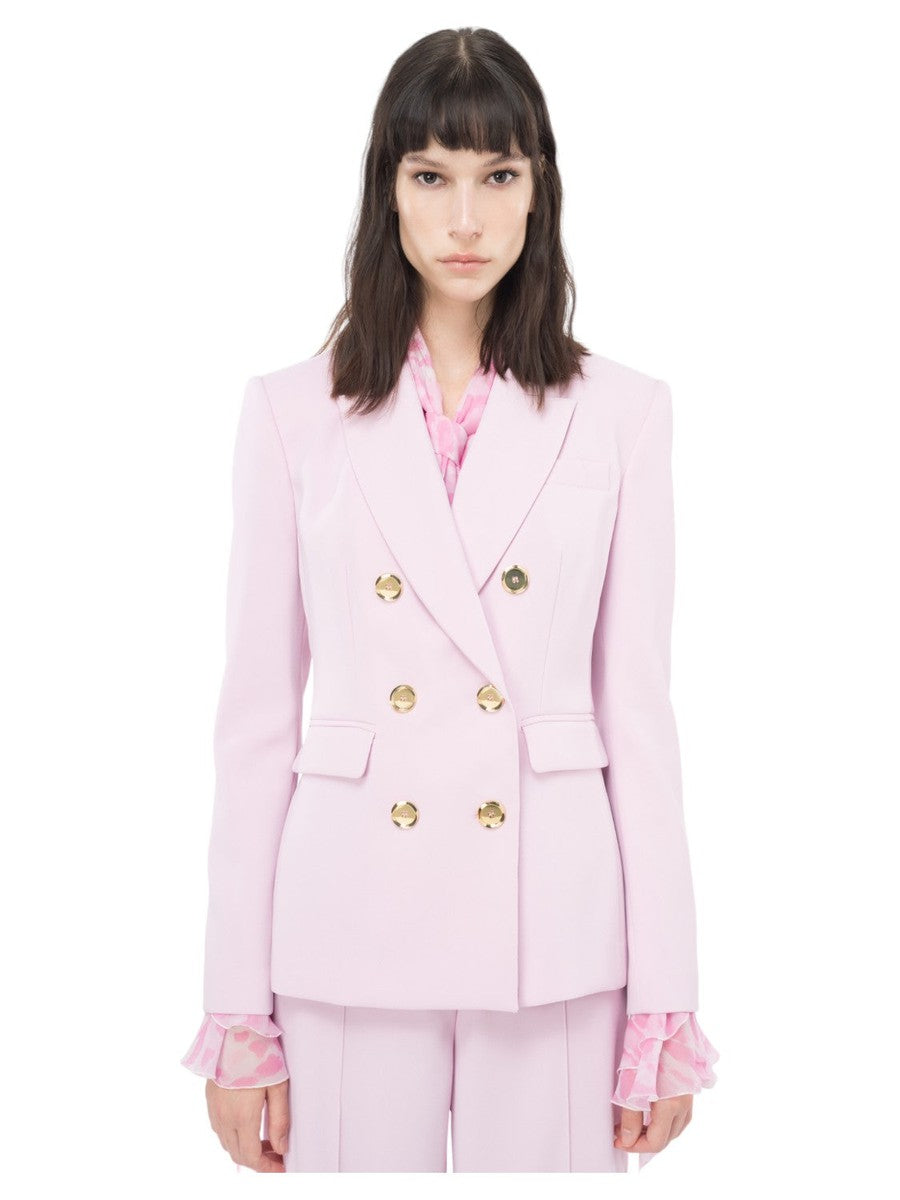 Blazer Doppiopetto Granato con Bottoni in Metallo-Giacche-Pinko-Vittorio Citro Boutique