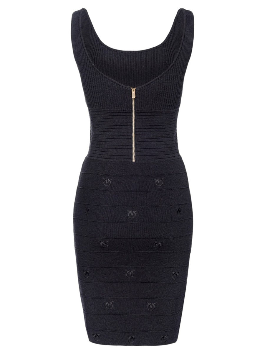 Mini Abito Jacquard Love Birds Cactus-Abiti-Pinko-Vittorio Citro Boutique