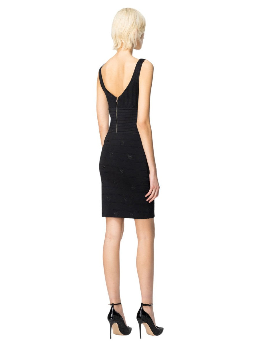 Mini Abito Jacquard Love Birds Cactus-Abiti-Pinko-Vittorio Citro Boutique