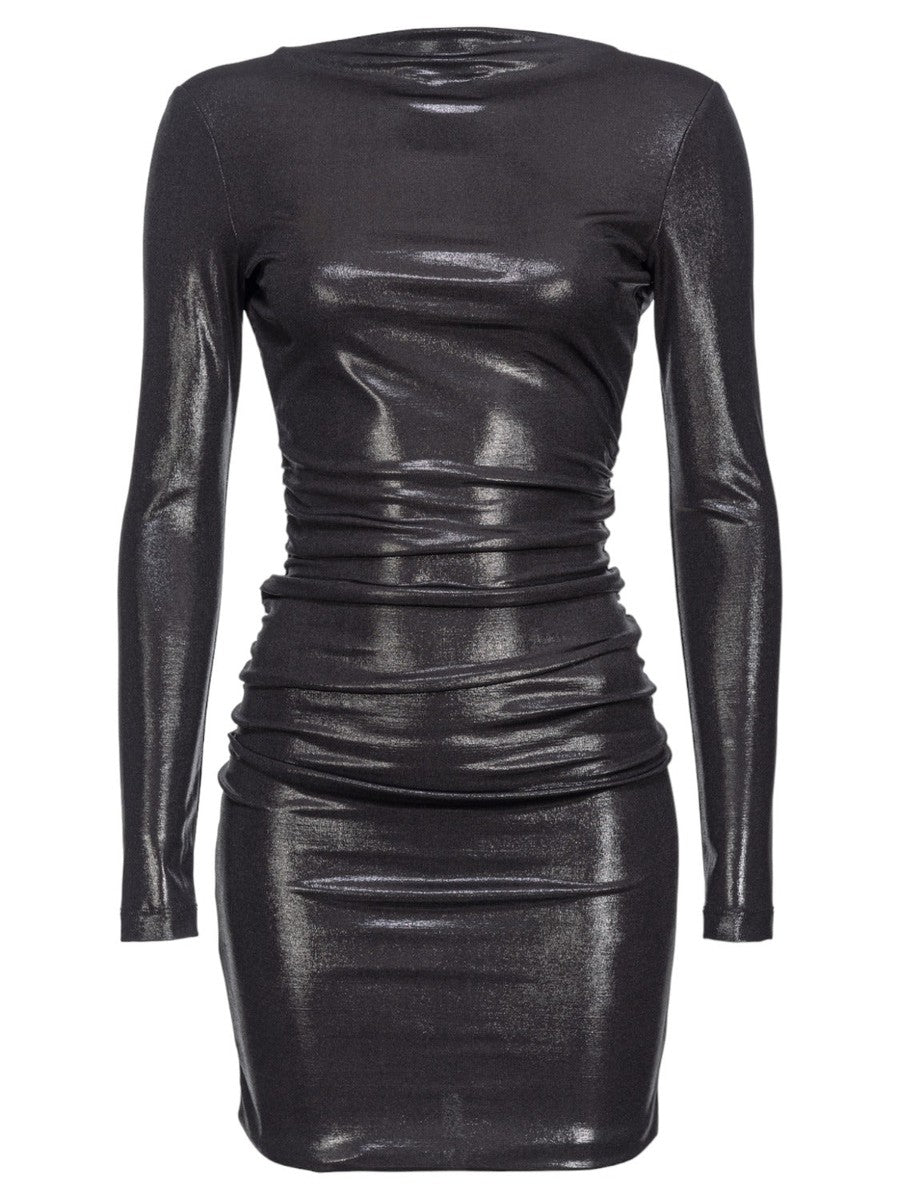 Vulcaia mini abito laminato-Pinko-Abiti-Vittorio Citro Boutique