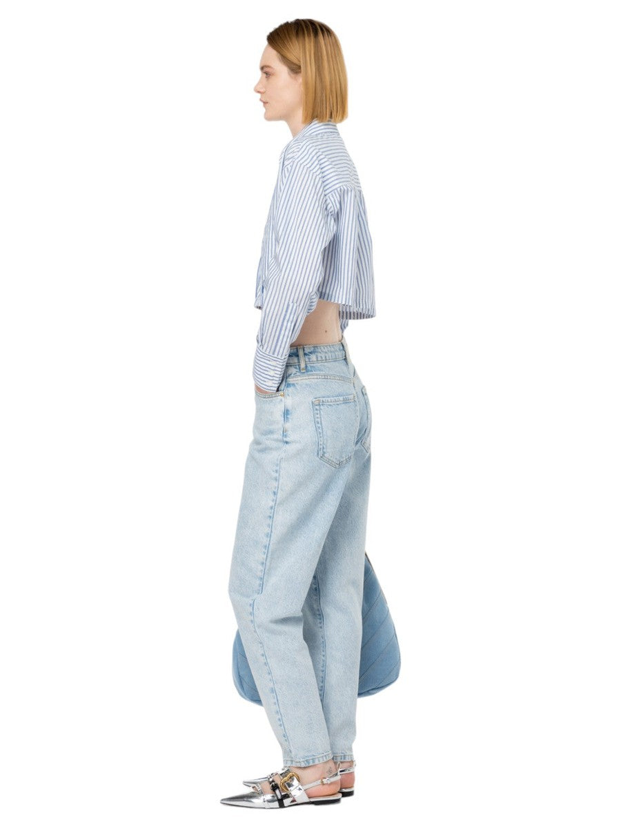 Camicia Pergusa Crop a Righe-Pinko-Camicie-Vittorio Citro Boutique