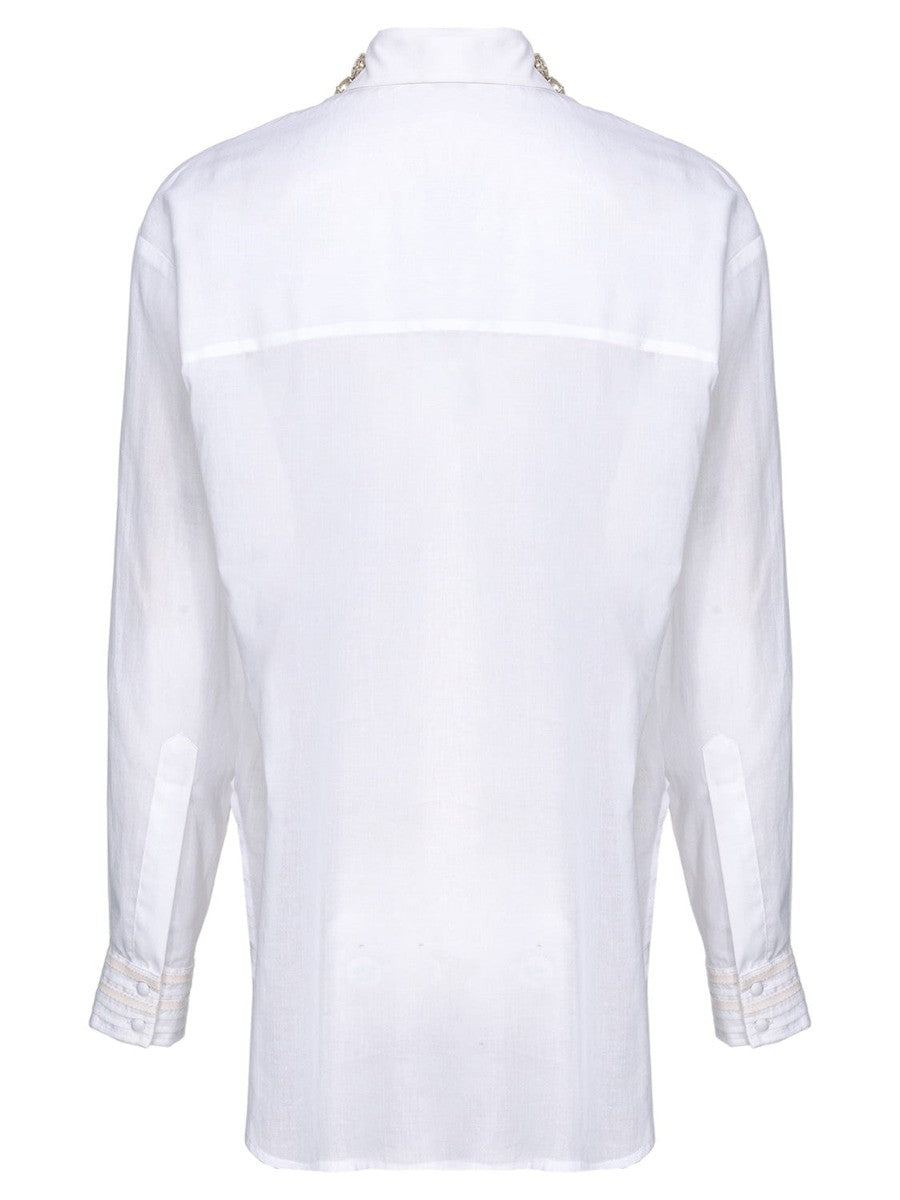 Corneia camicia con colletto gioiello-Pinko-Camicie-Vittorio Citro Boutique