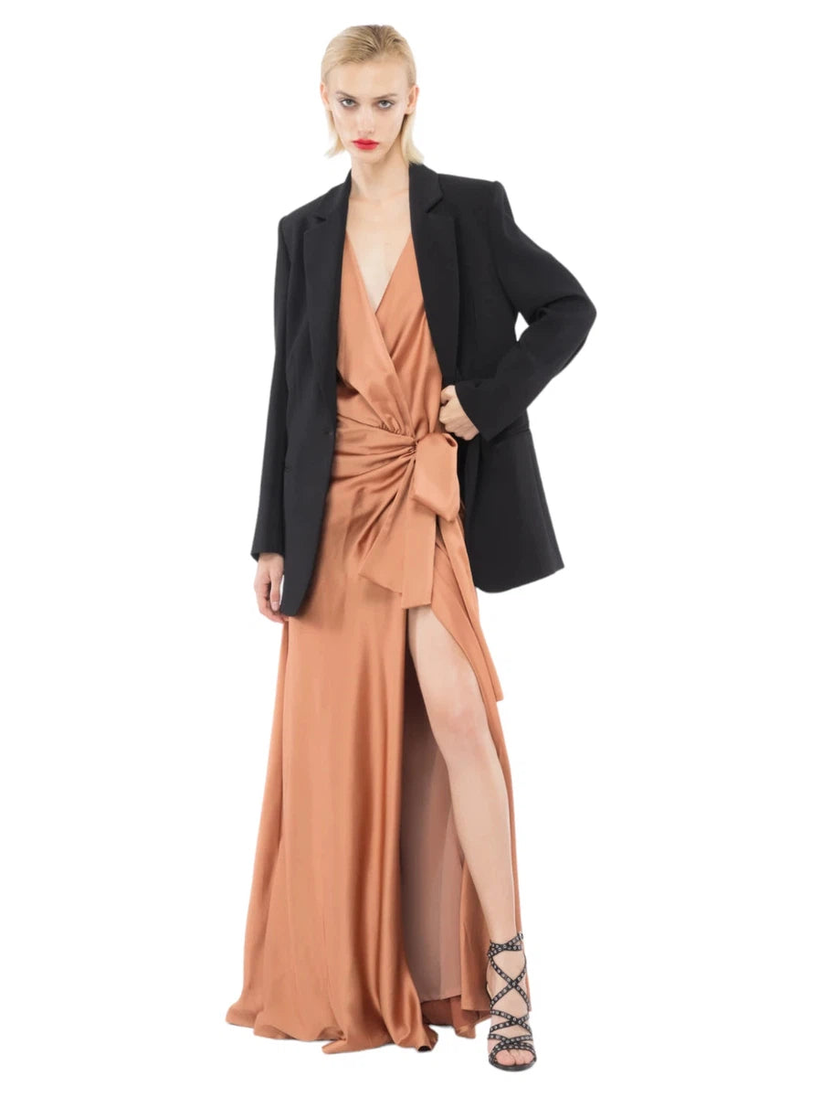 Abito Svasato Volpicella con Scollo a V-Abiti-Pinko-Vittorio Citro Boutique