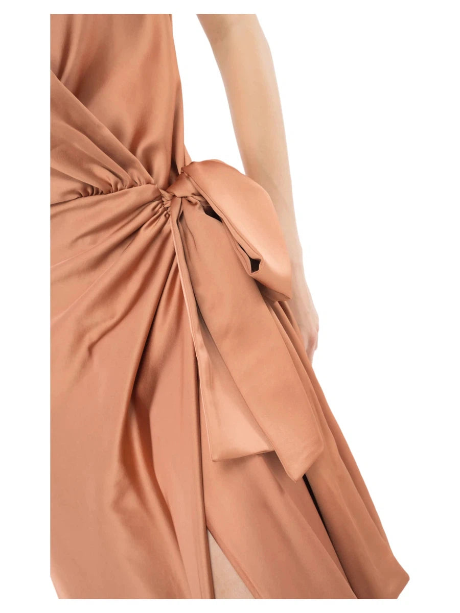 Abito Svasato Volpicella con Scollo a V-Abiti-Pinko-Vittorio Citro Boutique