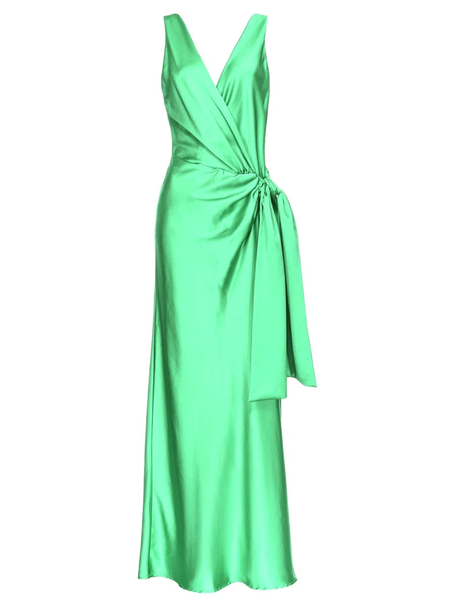 Abito Svasato Volpicella con Scollo a V-Abiti-Pinko-Vittorio Citro Boutique