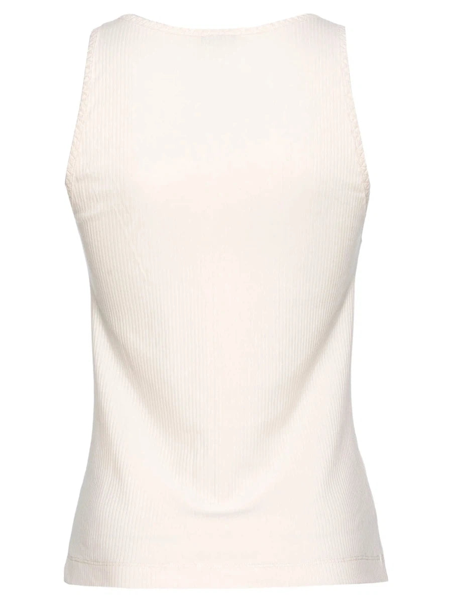 Canotta Dogville a Costine con Bottoni-Pinko-Top-Vittorio Citro Boutique