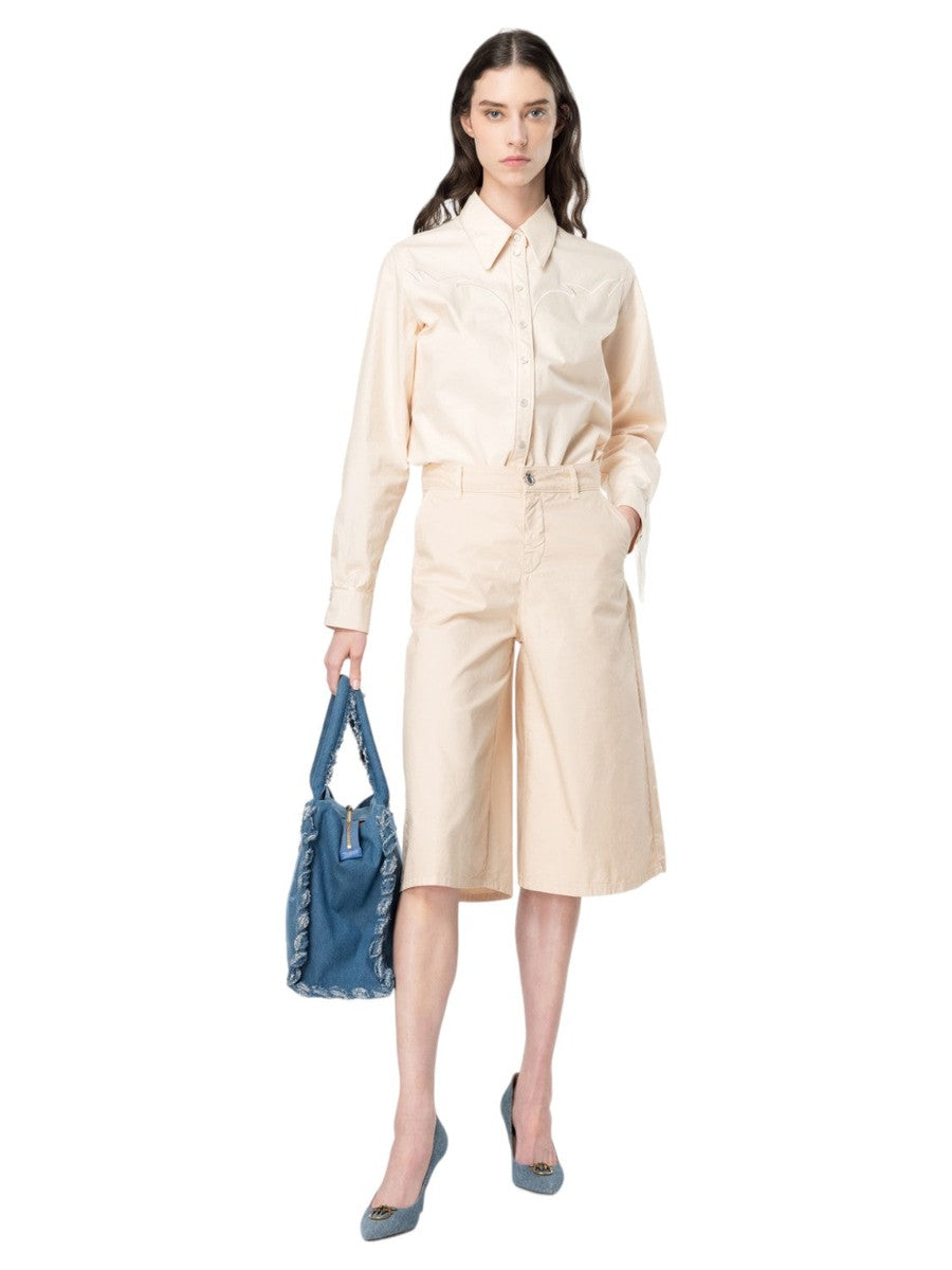 Bermuda Oliver in Gabardina-Pinko-Pantaloni-Vittorio Citro Boutique